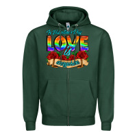 Sports Green in valentines day love is everywhere Zipper Hoodie - AdoDesignShop