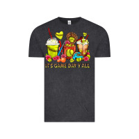 Vintage Black It's Game Day Y'all Softball Coffee Cups Vintage Tee - FaDigitalArtStudio