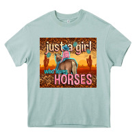 Arona just a girl who loves horses Heavy Core Tee - TumblerDesignByShophia