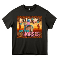 Asphalt just a girl who loves horses Heavy Core Tee - TumblerDesignByShophia