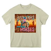 Mossy just a girl who loves horses Heavy Core Tee - TumblerDesignByShophia