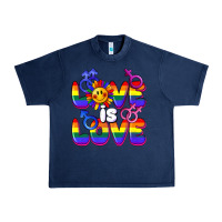 Navy Love is love Urban Heavy Tee - FaDigitalArtStudio