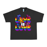 Pigment Black Love is love Urban Heavy Tee - FaDigitalArtStudio