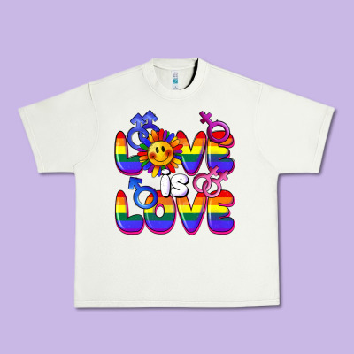 Love Is Love Urban Heavy Tee Designed By Fadigitalartstudio