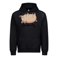 Black Spider Pig Urban Hoodie - DesigneFamous
