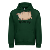 Forest Green Spider Pig Urban Hoodie - DesigneFamous