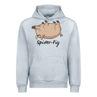 Heather Grey Spider Pig Urban Hoodie - DesigneFamous