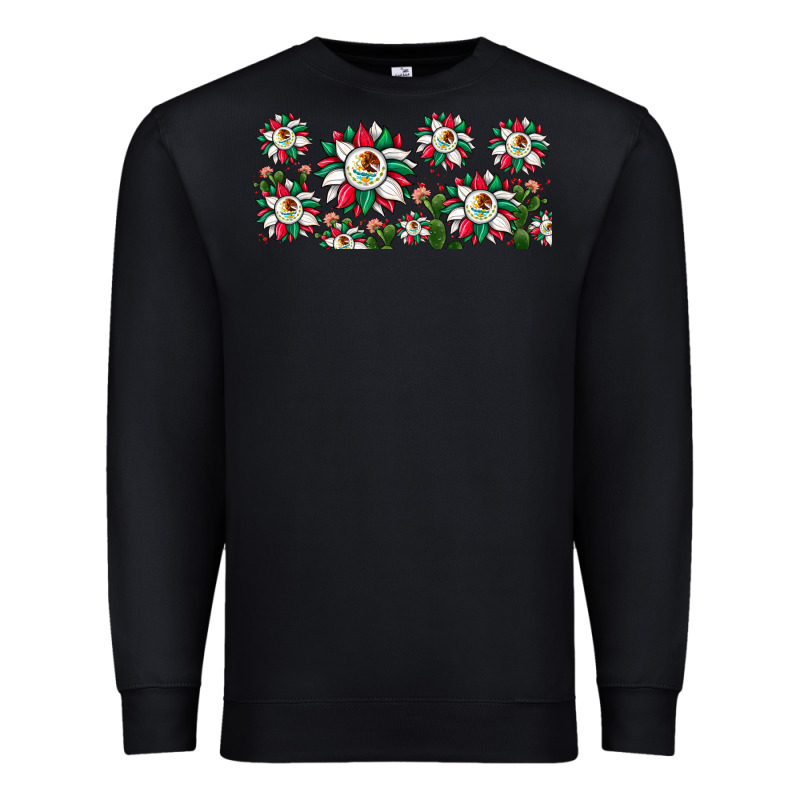 Mexican Flag Sunflower Premium Sweatshirt by JahusDesignShop | Teevron