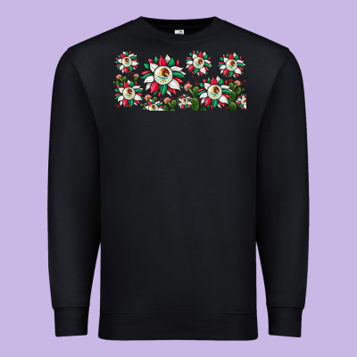 Mexican Flag Sunflower Premium Sweatshirt Designed By Jahusdesignshop