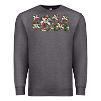 Charcoal Heather mexican flag sunflower Premium Sweatshirt - JahusDesignShop
