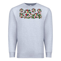 Heather Grey mexican flag sunflower Premium Sweatshirt - JahusDesignShop