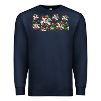 Navy mexican flag sunflower Premium Sweatshirt - JahusDesignShop