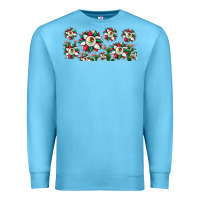 Ocean Blue mexican flag sunflower Premium Sweatshirt - JahusDesignShop