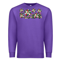 Purple mexican flag sunflower Premium Sweatshirt - JahusDesignShop