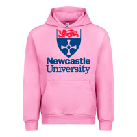 Fuchsia Pink Newcastle College Urban Hoodie - DesigneFamous