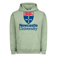 Pigment Oil Green Newcastle College Urban Hoodie - DesigneFamous