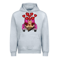 Heather Grey valentines day tedybear truck Urban Hoodie - RanaPortraitStore