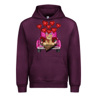 Mauve Wine valentines day tedybear truck Urban Hoodie - RanaPortraitStore