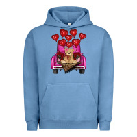 Pigment Pebble Blue valentines day tedybear truck Urban Hoodie - RanaPortraitStore