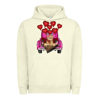 Pigment Pistachio valentines day tedybear truck Urban Hoodie - RanaPortraitStore