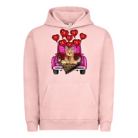 Pigment Salmon valentines day tedybear truck Urban Hoodie - RanaPortraitStore