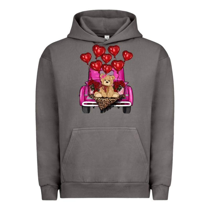 Valentines Day Tedybear Truck Urban Hoodie by RanaPortraitStore | Teevron