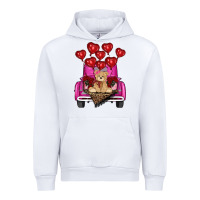 White valentines day tedybear truck Urban Hoodie - RanaPortraitStore