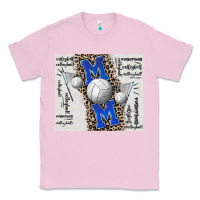 Bubblegum Pink volleyball mom blue mother's day Classic Tee - CowGirlArtShop
