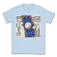 Dusty Blue volleyball mom blue mother's day Classic Tee - CowGirlArtShop