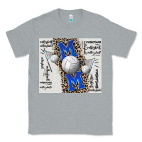 Heather Grey volleyball mom blue mother's day Classic Tee - CowGirlArtShop