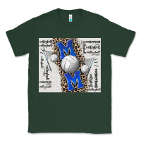 Sports Green volleyball mom blue mother's day Classic Tee - CowGirlArtShop