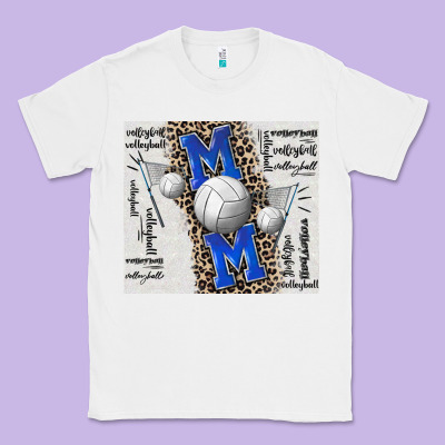 Volleyball Mom Blue Mother's Day Classic Tee Designed By Cowgirlartshop