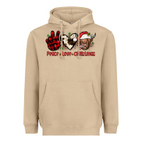 Mushroom peace love christmas Heavyweight Hoodie - JahusDesignShop