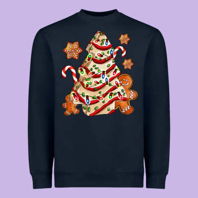 Christmas Tree Cake And Cookies Ado Heavyweight Sweatshirt Designed By Adodesignshop