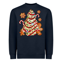 Navy christmas tree cake and cookies ado Heavyweight Sweatshirt - AdoDesignShop