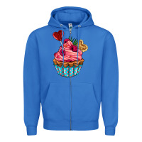 True Royal valentines day cupcake Zipper Hoodie - AdoDesignShop