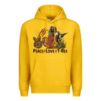 Lemon Peace Love T Rex Premium Hoodie - LillyAllenDesigns