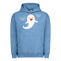 Pigment Pebble Blue genshin impact hu tao  spirit ghost art lightweight Urban Hoodie - DesigneFamous