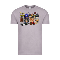 Vintage Zinc Police Coffee Cups Vintage Tee - FaDigitalArtStudio