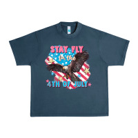 Midnight Navy Stay fly for the 4th of July Urban Heavy Tee - FaDigitalArtStudio