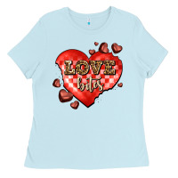 Baby Blue love bites olivia Ladies Tee - OliviaCreatesArt