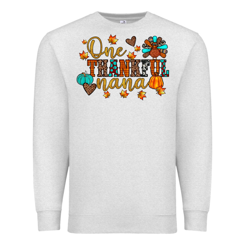 One Thankful Nana Premium Sweatshirt by JahusDesignShop | Teevron