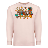 Pale Pink one thankful nana Premium Sweatshirt - JahusDesignShop