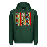 Sports Green christmas brushstroke Premium Hoodie - Jasminsmagicworld