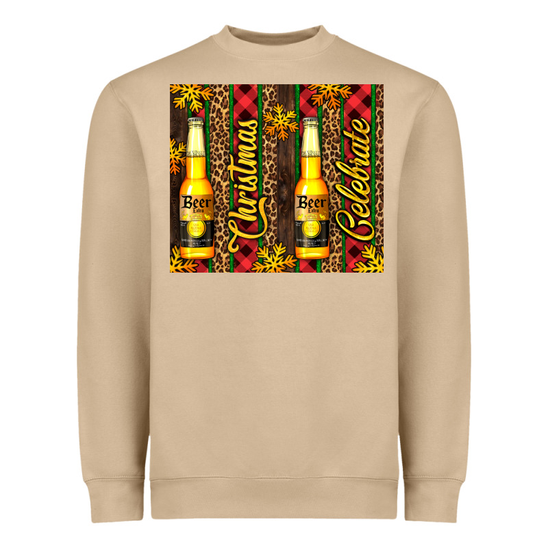 Beer Bottle For Christmas Heavyweight Sweatshirt by AdoDesignShop | Teevron