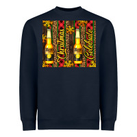 Navy beer bottle for christmas Heavyweight Sweatshirt - AdoDesignShop