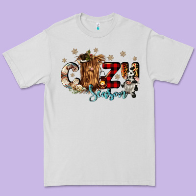Cozy Season Premium Tee Designed By Cowgirlartshop