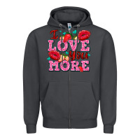 Smoke i love you more with lips and strawberry Zipper Hoodie - AdoDesignShop