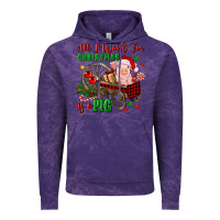 Cloud Purple all i want for christmas is a pig Vintage Hoodie - FaDigitalArtStudio
