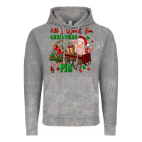 Cloud Rock all i want for christmas is a pig Vintage Hoodie - FaDigitalArtStudio